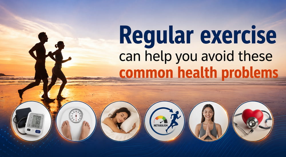 Regular exercise can help you avoid these common health problems